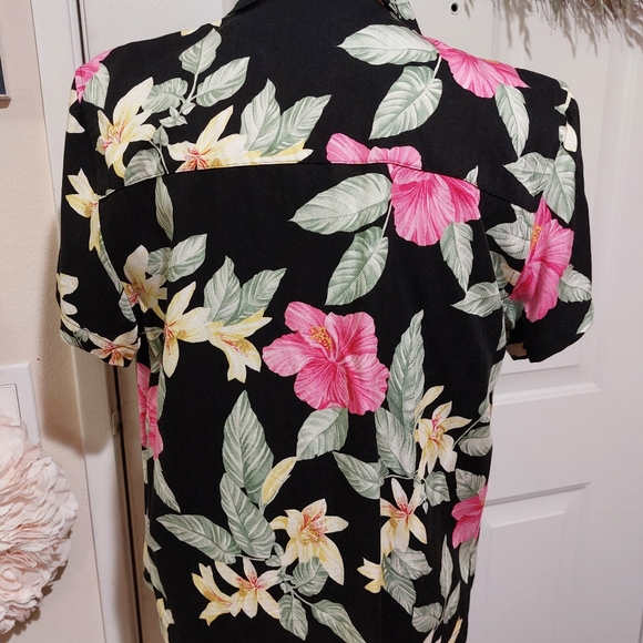 LA CABAÑA VINTAGE 90'S Y2K 2 PIECE FAUX WRAP SUMMER SHIFT DRESS WITH SHIRT - Picture 13 of 16